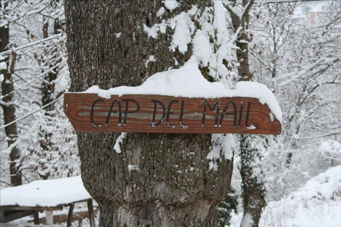 Cap Del Mail sous la neige
