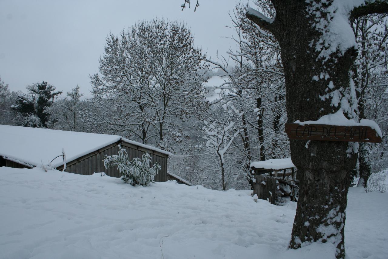 La ferme sous la neige